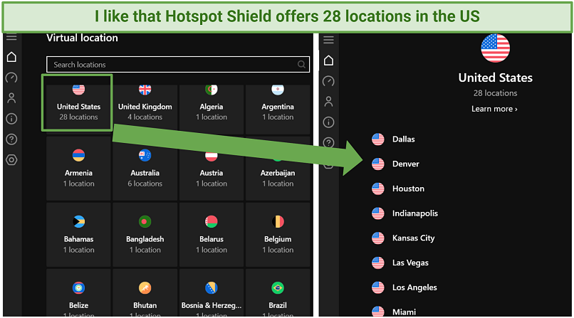 Server Network — Good Coverage With Reliable Locations