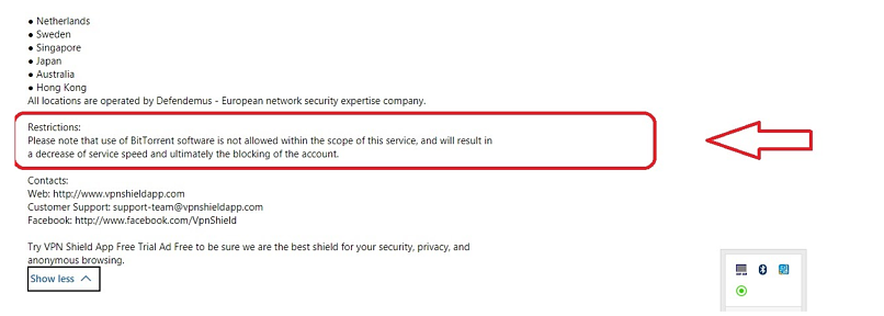 Torrenting — Not Enabled/Allowed