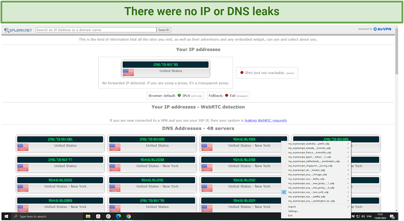 IP and DNS Leaks