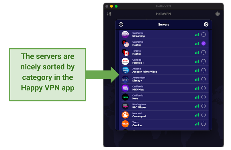 Server Network — Small, but Well Distributed