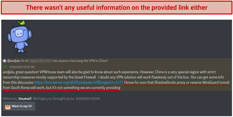 Does VPNHouse Work in China? Probably Not